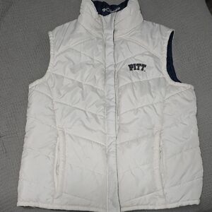 Columbia White Puffer Vest